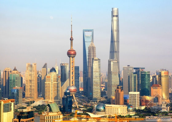 上海中心大厦——世界第二高的摩天大楼已完工