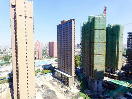 河南惊现纸片楼 其实是错觉