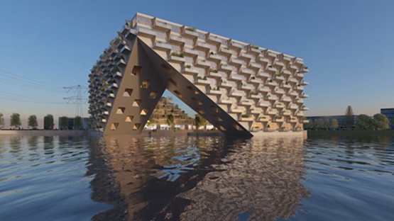 BIG公布阿姆斯特丹湖上大厦设计