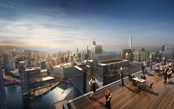 芝加哥河畔新高层为办公建筑开发设定新标准