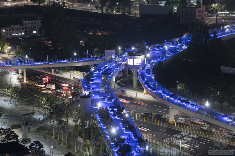 MVRDV由高速公路改造的“空中花园”在首尔正式开放